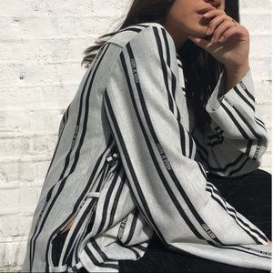 NWT House of Sunny Stripe Volume Top size UK 10